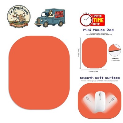 High-Quality 6x7 Mini Mouse Pad   Durable & Portable for Active Users