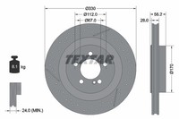 2Er-Set 2Er Set Bremsscheibe Textar 92151605 MERCEDES-BENZ 1714230212