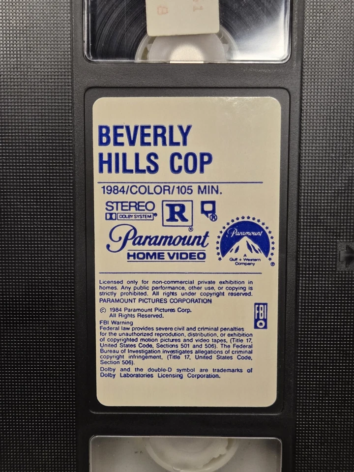 Beverly Hills Cop 1 & 2 VHS lot Eddie Murphy Tested 1980s Comedy  - Image 4 of 4