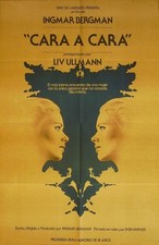 FACE TO FACE 1976 Ingmar Bergman, Liv Ullmann ARGENTINE POSTER
