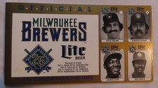 Milwaukee Brewers 25th Anniversary Commemorative Card Series Set 2 Rollie Finger