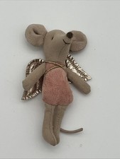 Maileg Rare Retired Little Fairy Mouse 2019 Dusty Rose Pink Mini