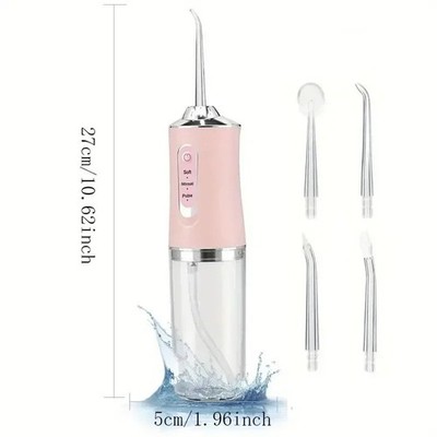 Electric Cordless Water Flosser Dental Oral Irrigator Travel Teeth Cleaner Pick