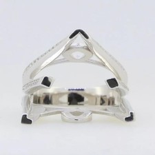 Trillion 20x20MM Semi Mount Cocktail Ring Blank Setting 925 Sterling Silver