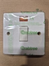 Crabtree Capital Series 4000 - 4015/3 - 20a D/Pole Switch + Flex Outlet + Neon