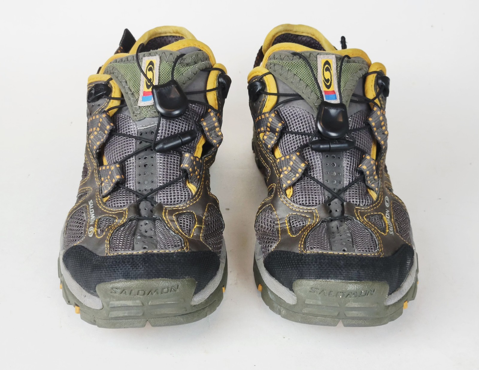 Scarpe da trail Salomon Tech Amphibian da uomo escursionismo acqua fuoristrada grigie taglia: 8 5