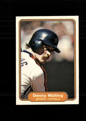 Denny Walling 1982 Fleer Baseball Card #236 Houston Astros + Fast Free Ship