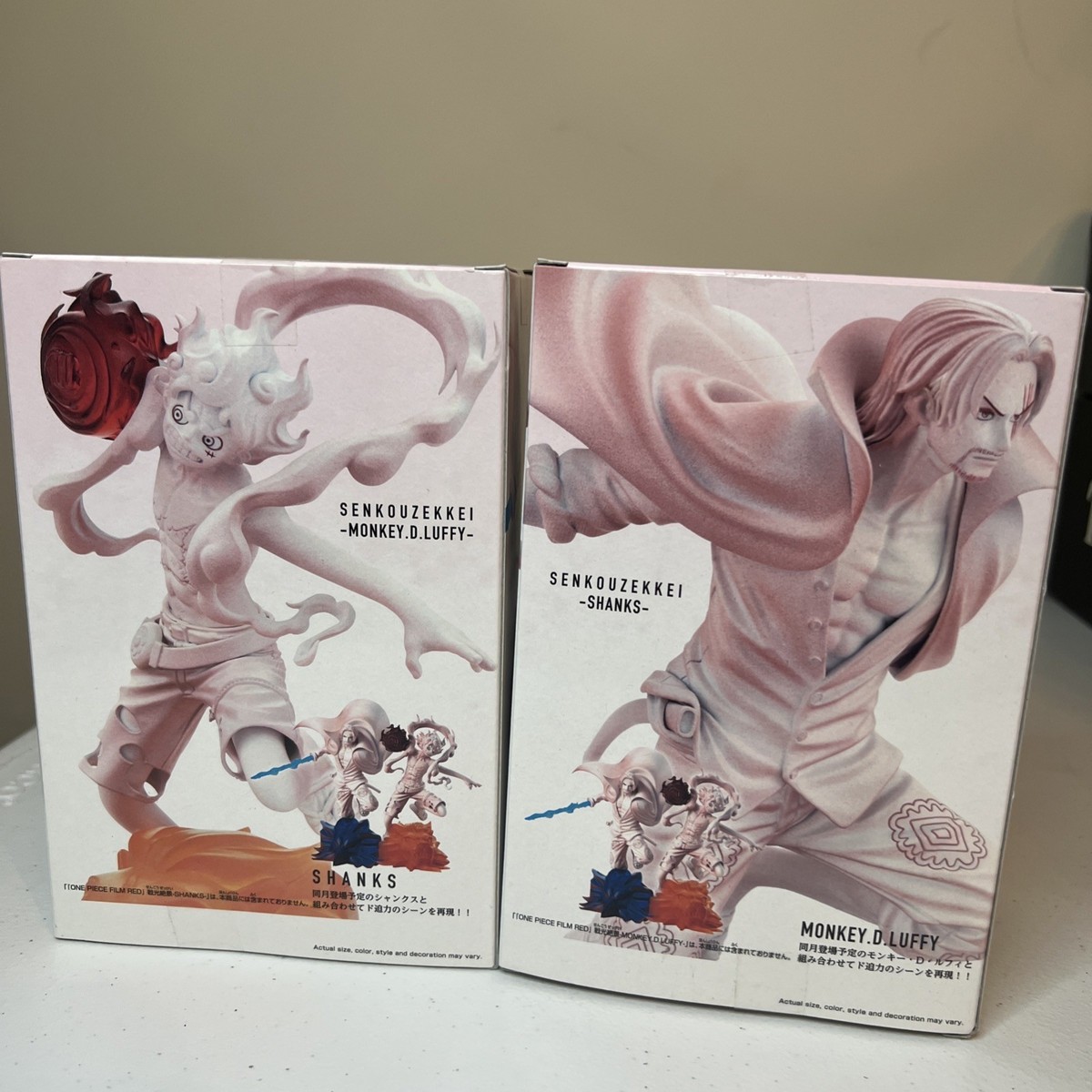 One Piece Film Red Monkey D Luffy & Shanks Figures SenkouZekkei