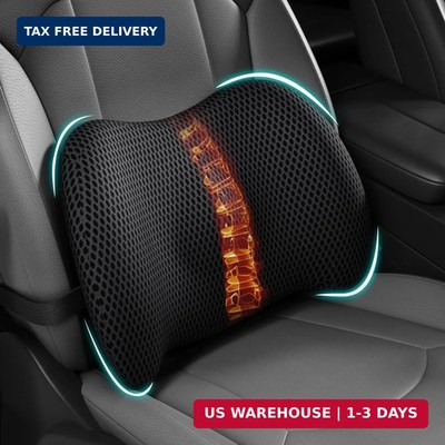 BYMECOST Lumbar Support Pillow for Car, Memory Foam Car Seat Back Support Pillow
