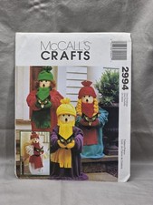 McCall's Pattern 2994 UNCUT 24" Caroler Dolls Christmas Craft VTG 2000 Holiday