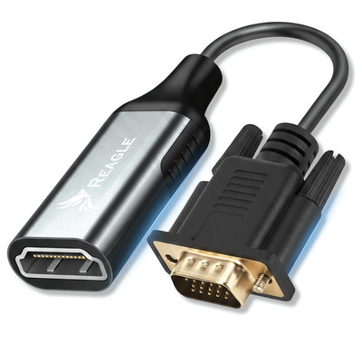 VGA ZU HDMI ADAPTER KABEL KONVERTER FULL HD 1080P 60HZ D-SUB REAGLE