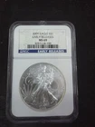 2009 $1 American Silver Eagle NGC MS69 EARLY RELEASES Blue Label