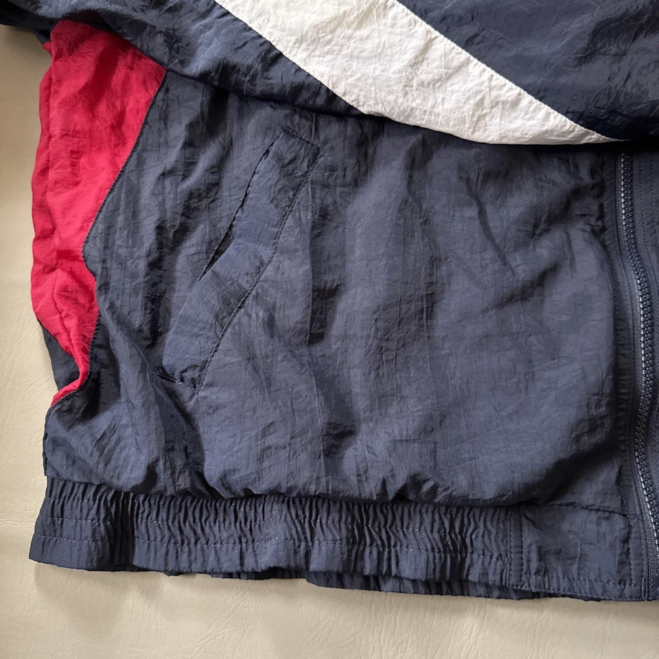Vintage 90s Reebok Full Zip Windbreaker lightweight Jacket Size Large Colorblock - Image 4 of 4