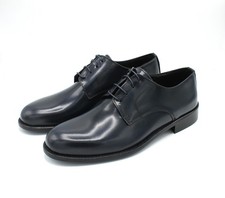Elegant Classic Men's Blue Leather Shoes Casual For Ceremony Leather Sole