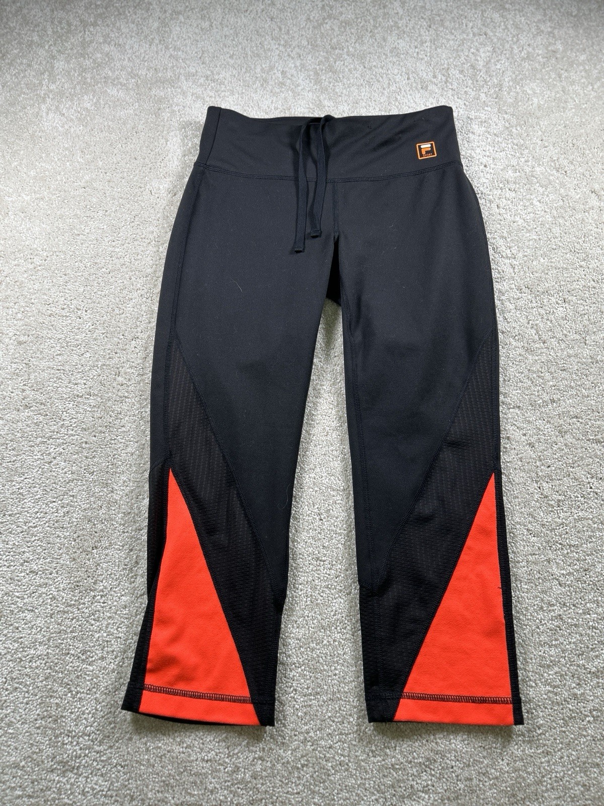 Leggings donna Fila Sport taglia S nero cropped Capri sintetico