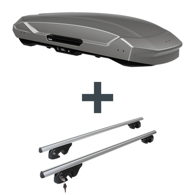 Dachbox Thule Motion 3 XL + Dachträger für Toyota Corolla Verso Typ ZER/ZZE