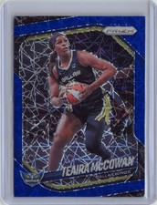 2025 Panini Prizm WNBA #48 Teaira McCowan Blue Velocity Prizms