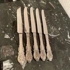 4MINT WALLACE SIR CHRISTOPHER 9 3/4”STERLING SILVER FRENCH DINNER KNIFE FLATWARE
