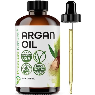 Premium Nature Argan Oil for Hair Virgin 100% Pure Cold Pressed Argon Oil Hai...