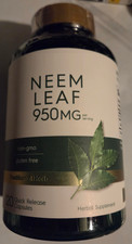 Neem Leaf 950mg Blood Sugar Support 120 Caps Neem Azadirachta