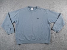 Nike Sweatshirt Mens Large Blue Vintage Made In USA Crewneck Baggy Boxy