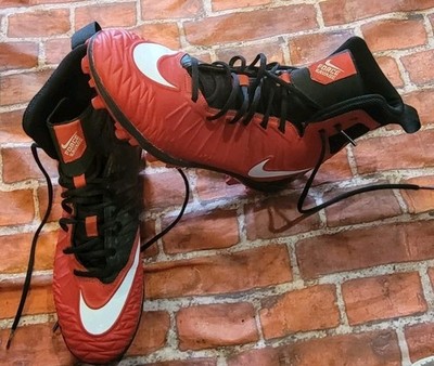 Nike Force Savage Varsity Red Shoes Sz 10 Mens Cleats Football