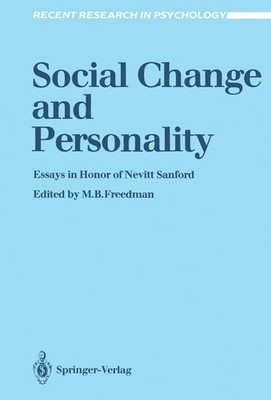 Mervin B. Freedman | Social Change and Personality | Taschenbuch | Englisch