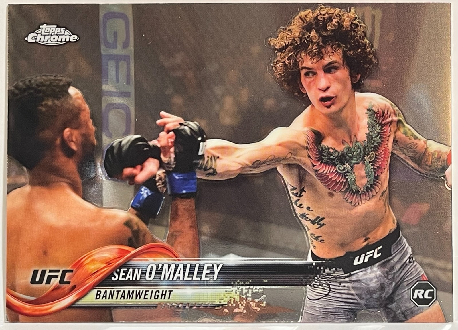 SEAN O'MALLEY 2018 UFC TOPPS CHROME ROOKIE BASE #84 RC