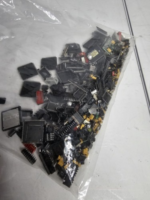 #ad Vintage Lot of Integrated Used IC Ceramic amd silcone and more and Chips $50.00