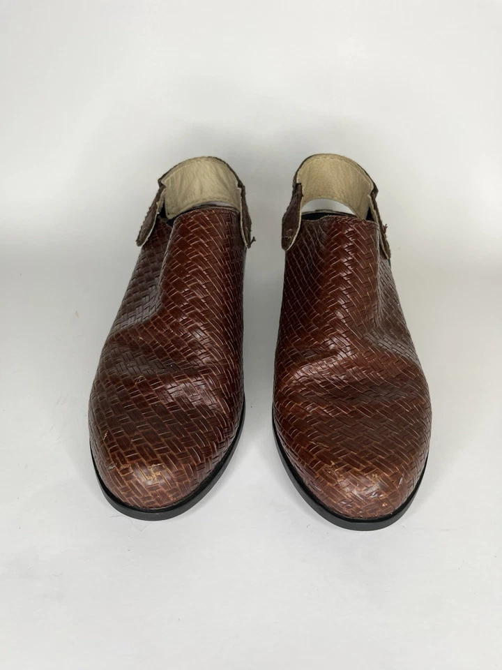 Ariat Ats Shoes Slingback Heels Women Size 7.5B Brown Leather - Image 4 of 4