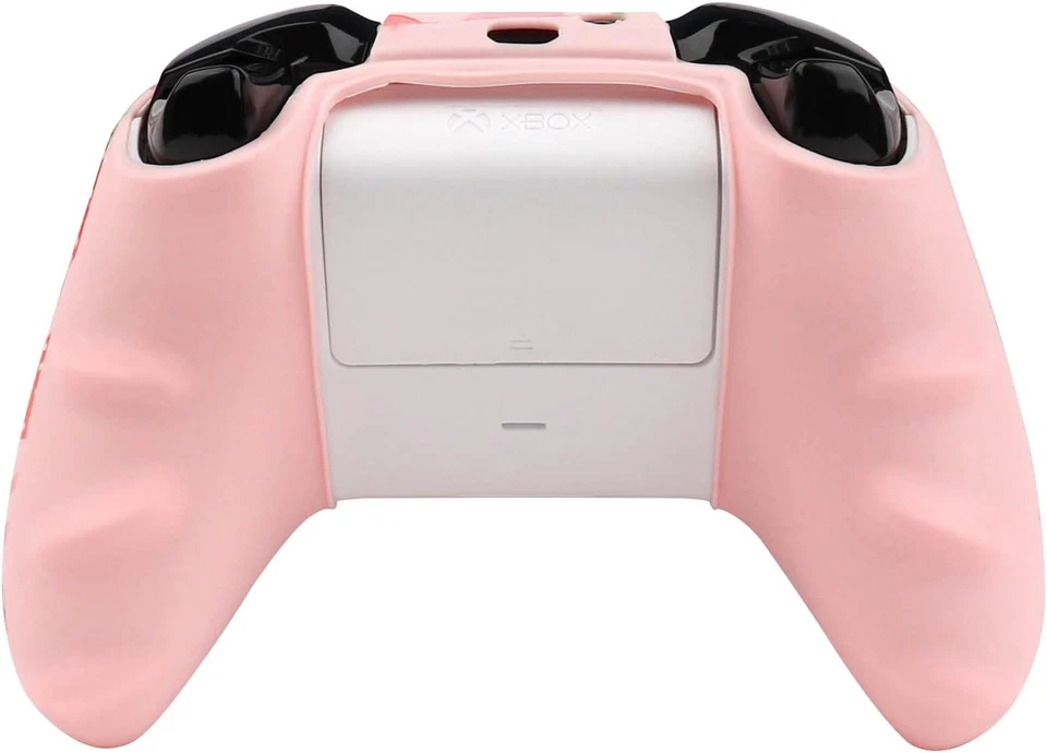 Capa protetora de silicone rosa para controle com 6 alças de polegar para console Xbox One S X - Imagem 3 de 4