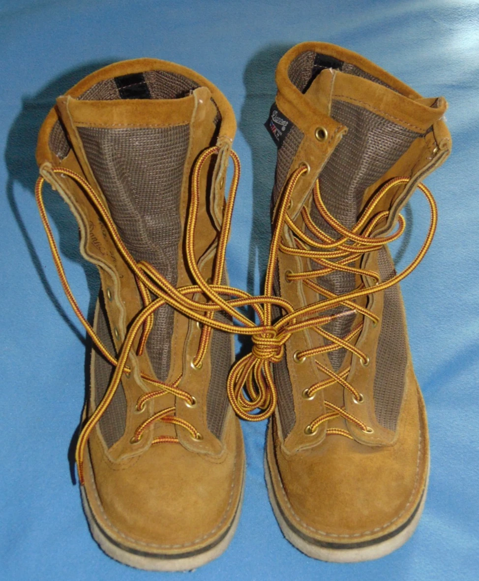 DANNER River Gripper Mens 8 EE Felt Bottom Wading Fishing Boots Made in USA