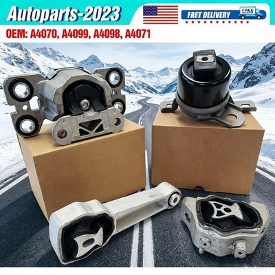 4X Engine & Trans Mount Kit For Volvo XC70 2016 L5-2.5L Auto trans
