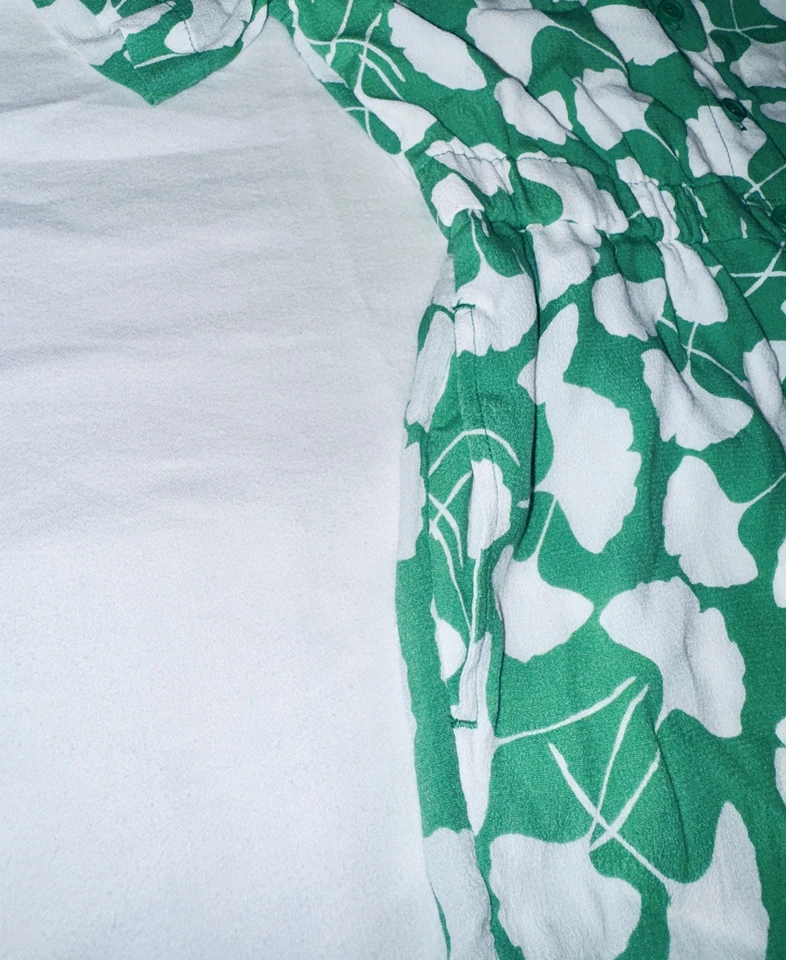 Mono Diane Von Furstenberg Ginkgo Estampado Verde - Niñas Talla M (8) Foto 4 de 4