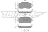 Tomex Brakes Bremsbelagsatz, Scheibenbremse TX 60-30 FüR MERCEDES-BENZ