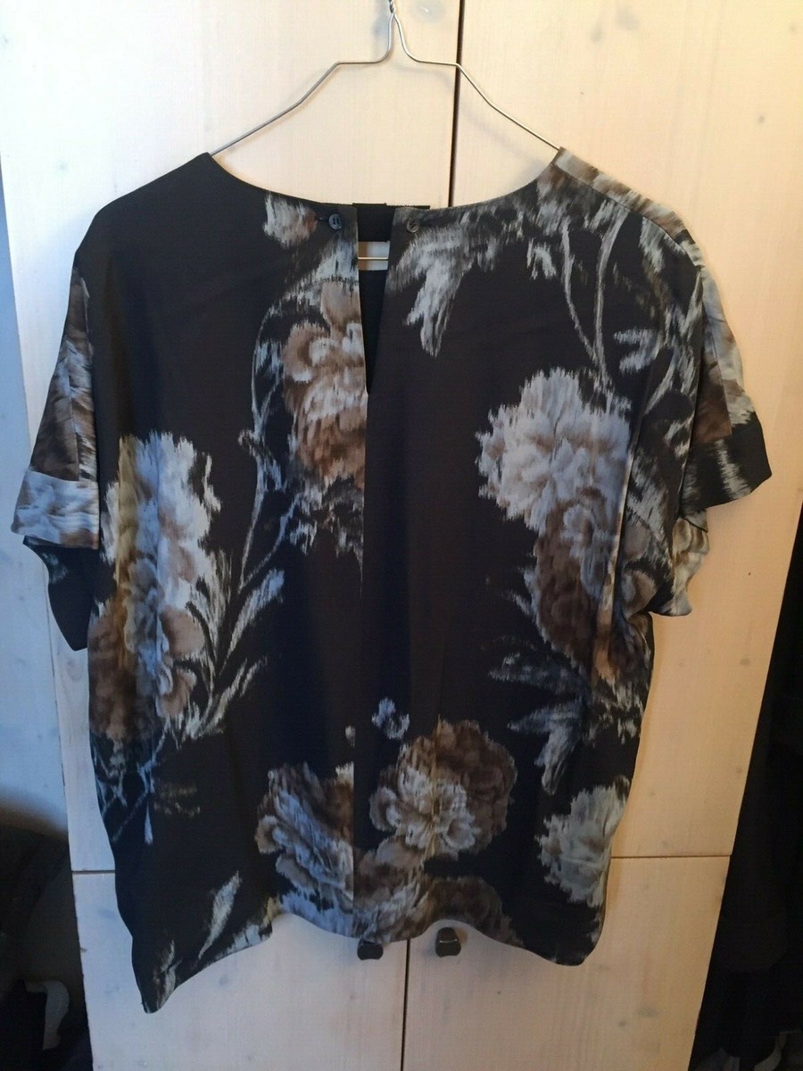 Blouse N21 Alessandro Dell'Acqua Semi-transparente Imprimé Floral – Taille 38 IT, Neuve Avec étiquettes