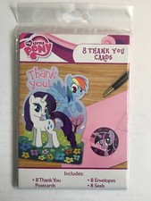 MY LITTLE PONY FRIENDSHIP IS MAGIC THANK YOU CARDS 8  Birthday Party Supplies