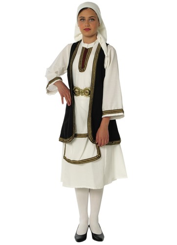 Greek traditional costume SOULIOTISA girl handmade