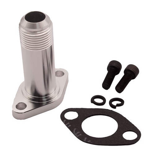 New Aluminum 12AN Extended Turbo Drain Fitting For T3/T4 Turbochargers Flange - Picture 7 of 11