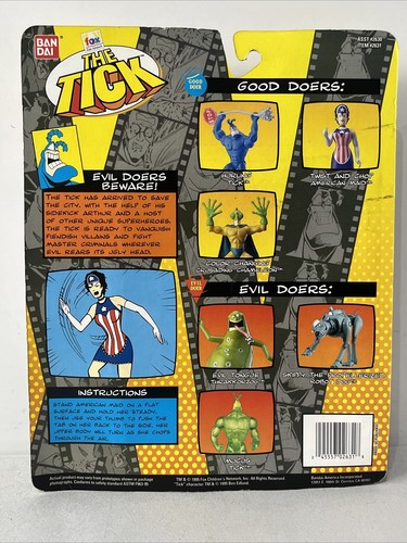 SEALED BANDAI 1995 - THE TICK - TWIST AND CHOP AMERICAN MAID ACTION FIGURE - Picture 3 of 3