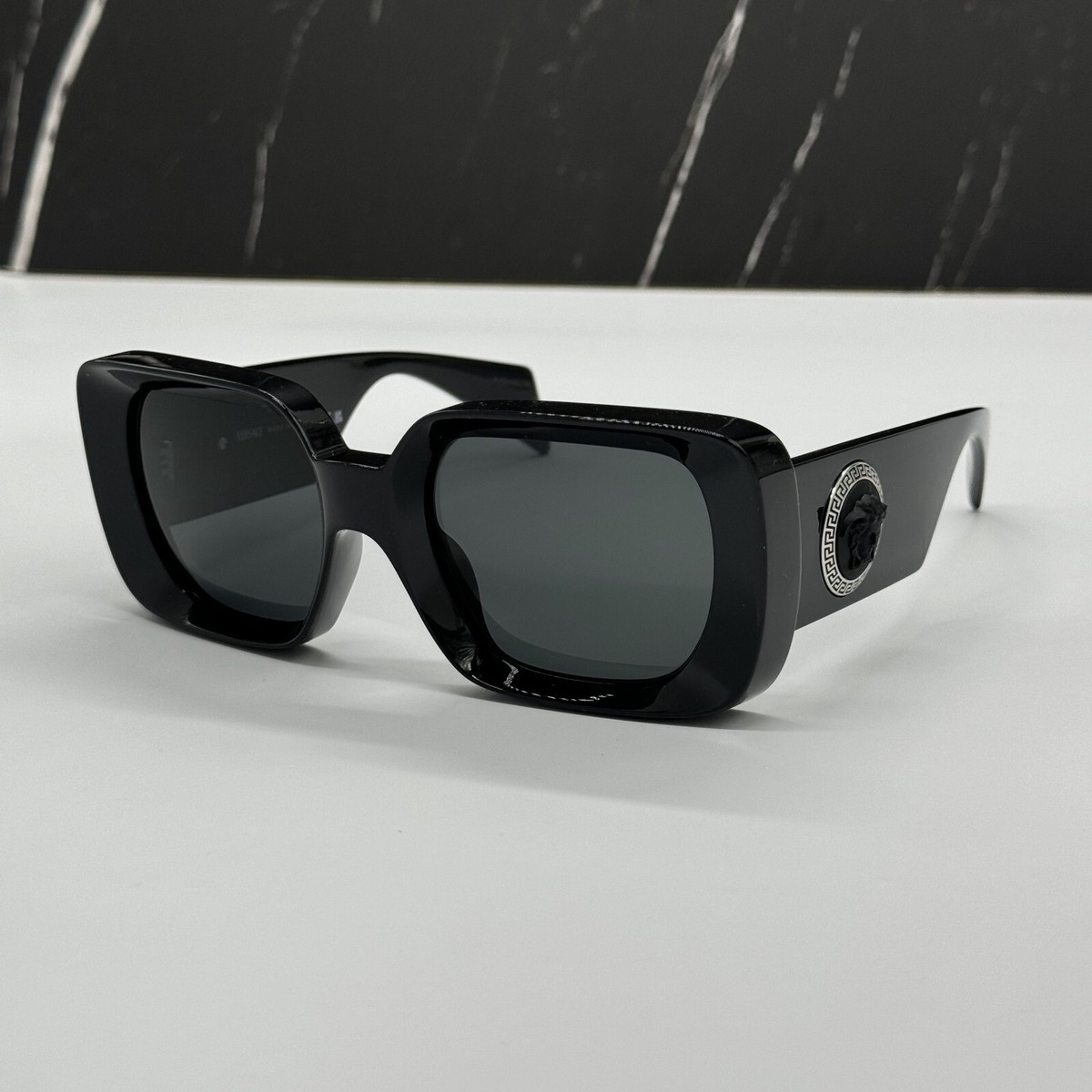 NEW VE4473U GB1/87 BLACK SQUARE WOMEN SUNGLASSES VERSACE MOD