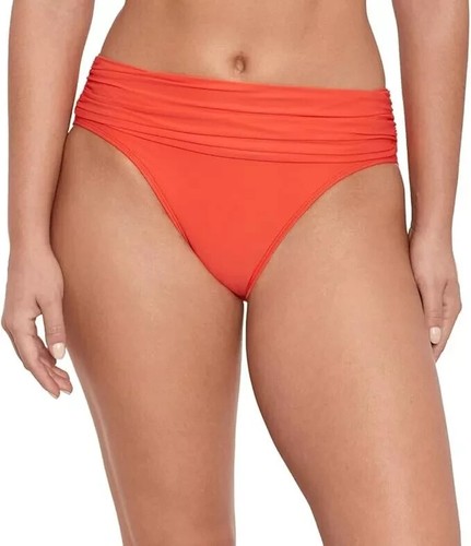 Lauren Ralph Lauren Solids Shirred Banded Hipster Swim Bottom, Color/ Size - Picture 2 of 5