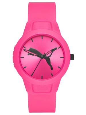 PUMA Uhr Damenuhr Plastik pink P1015