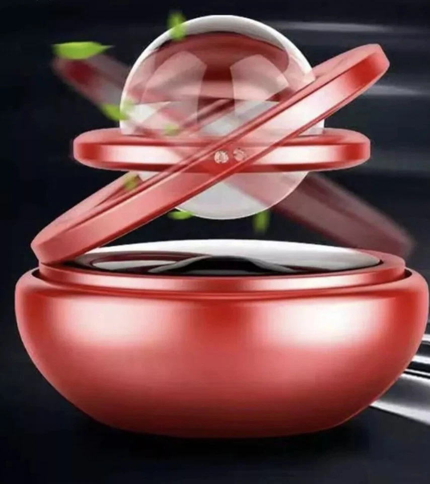 旋转太阳能汽车芳香疗法,汽车固体香水空气清新剂 — 第 3/4 张图片