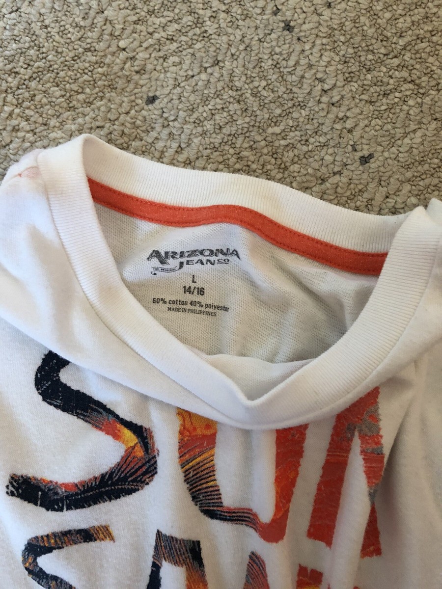 Boys 14-16 T Shirt Short Sleeve White Sun Sand Surf EUC | eBay
