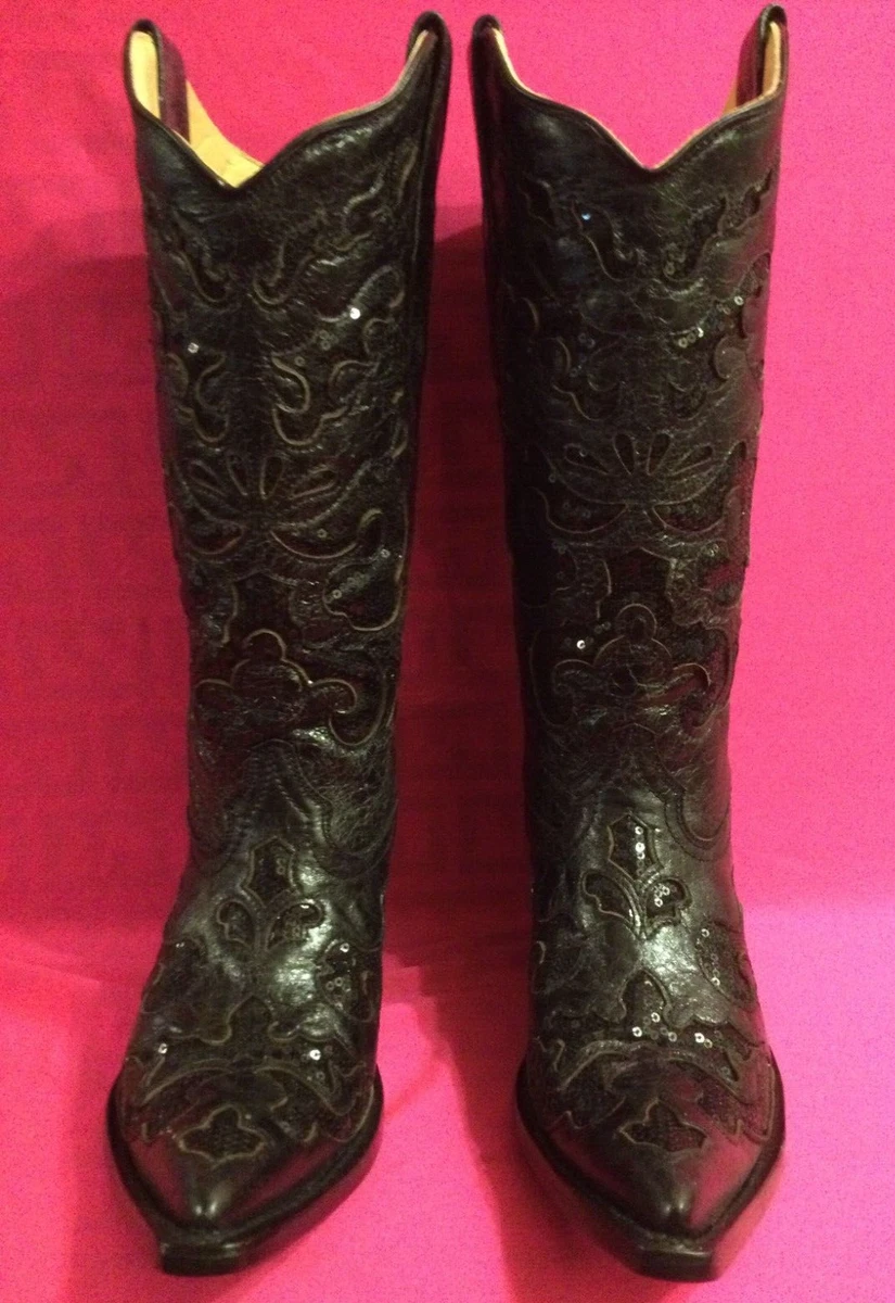Corral black deals glitter boots