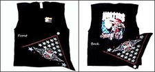 L Hooters Flag Eagle Biker Sleeveless T Shirt w/ Bandana South Dakota Sturgis 