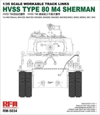 Rye Field Model 1/35 HVSS T80 Track for M4 Sherman