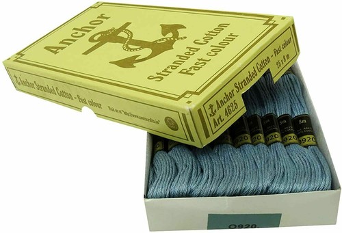 Anchor Threads Cross Stitch Stranded Cotton Thread Hand Embroidery Floss Blue - Picture 4 of 5