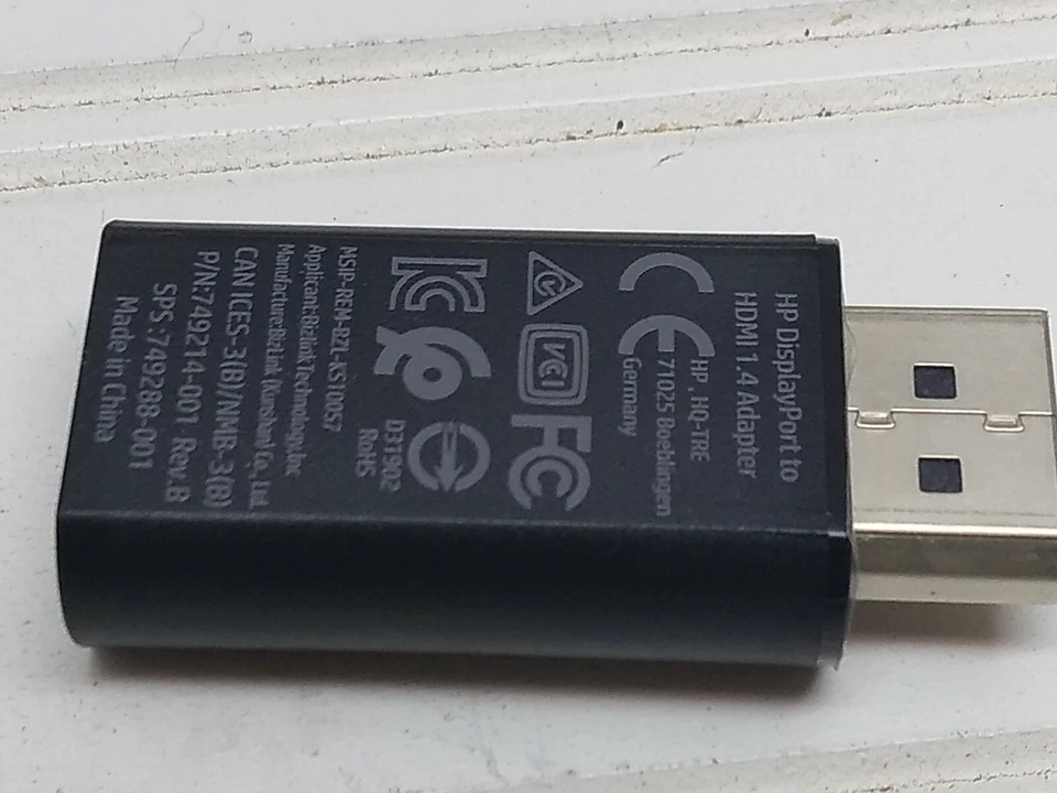 HP 749214-001 - HP Display Port (Male) To HDMI (Female) 1.4 Adapter Converter - Image 4 of 4